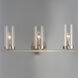 Sentinel 3 Light 21.25 inch Satin Nickel Bath Vanity Wall Light