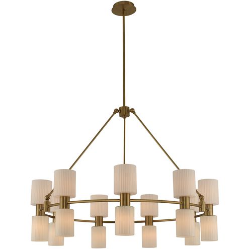 Harlowe 18 Light 40 inch Winter Brass Chandelier Ceiling Light