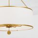 Broche 8 Light 29 inch Antique Gold Chandelier Ceiling Light