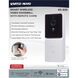 Brentwood Black and White Outdoor Security Light