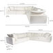 Clay White Classic L Modular Sectional