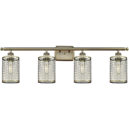Nestbrook 4 Light 36 inch Antique Brass Bath Vanity Light Wall Light