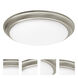 Baron 1 Light 12 inch Satin Nickel Flush Mount Ceiling Light