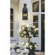 Toulouse 4 Light 32 inch Sand Black Outdoor Wall Light