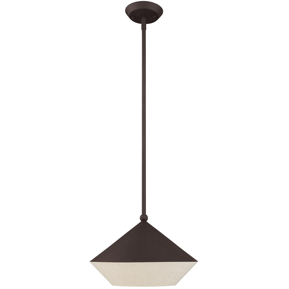Stockholm 1 Light 13 inch Bronze Mini Pendant Ceiling Light