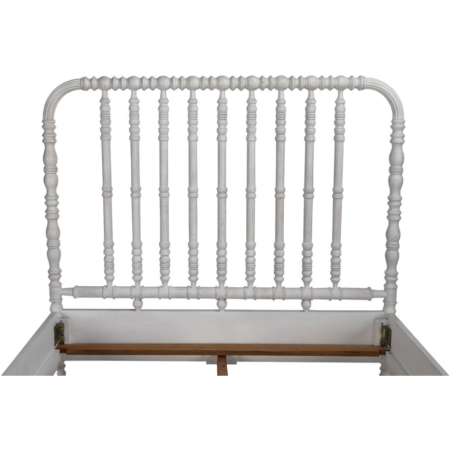 Bachelor White Wash Bed, Queen