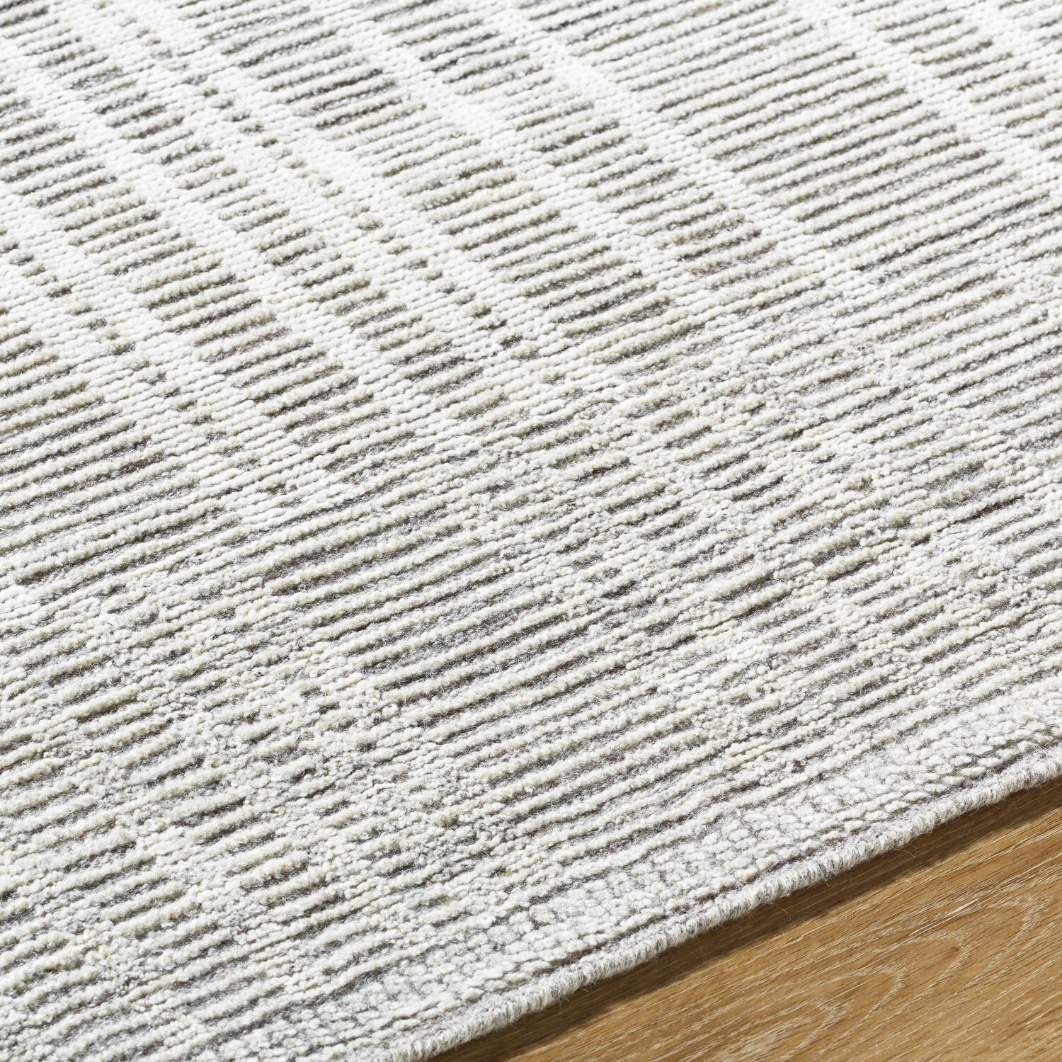 Tunus 120 X 96 inch Silver / Sage Handmade Rug in 8 x 10