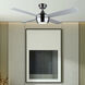 Judson 52 inch Brushed Nickel with Grey and White Blades Ceiling Fan