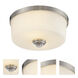 Lamina 2 Light 12.13 inch Brushed Nickel Flush Mount Ceiling Light