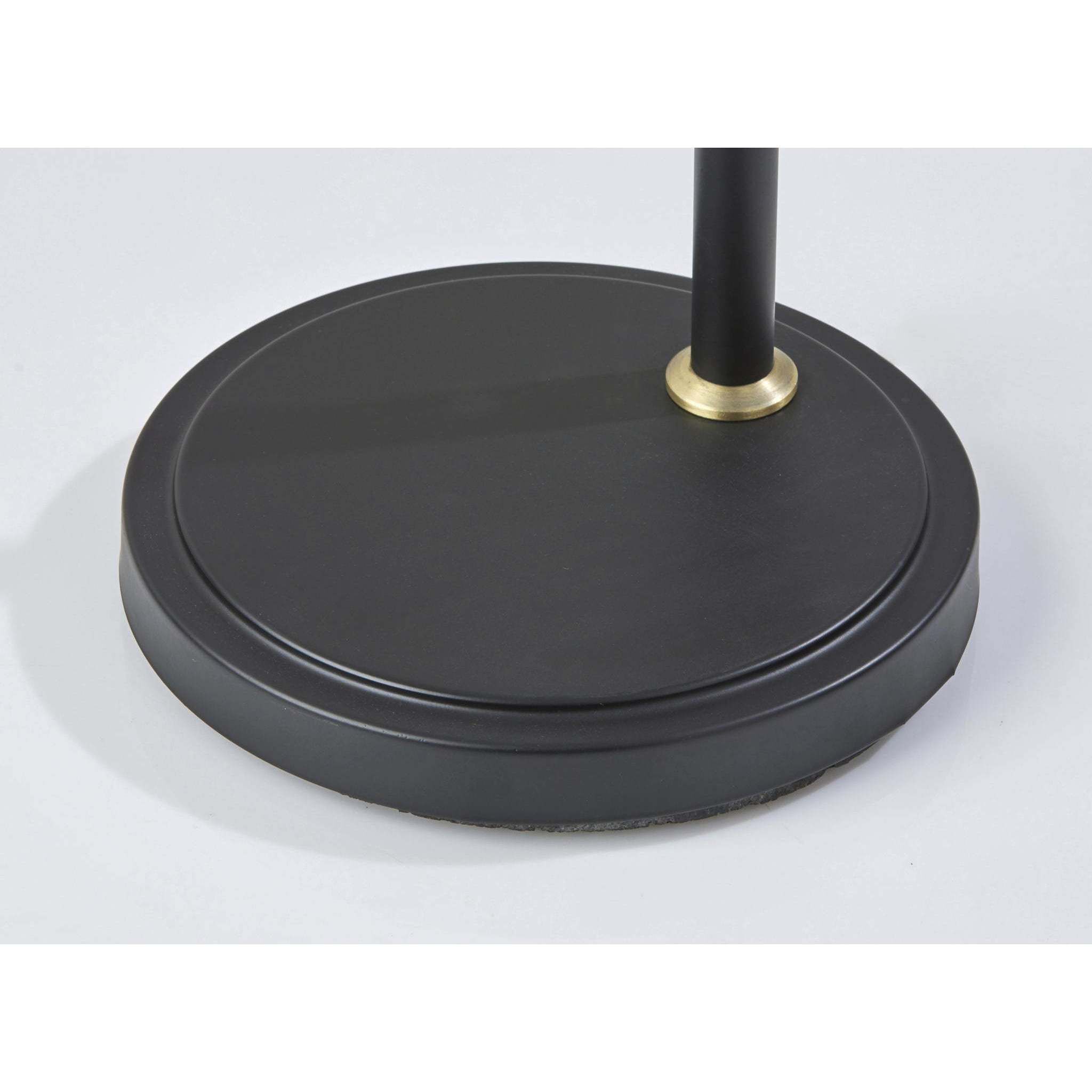 Walker 64 inch 40.00 watt Black and Antique Brass Floor Lamp Portable Light