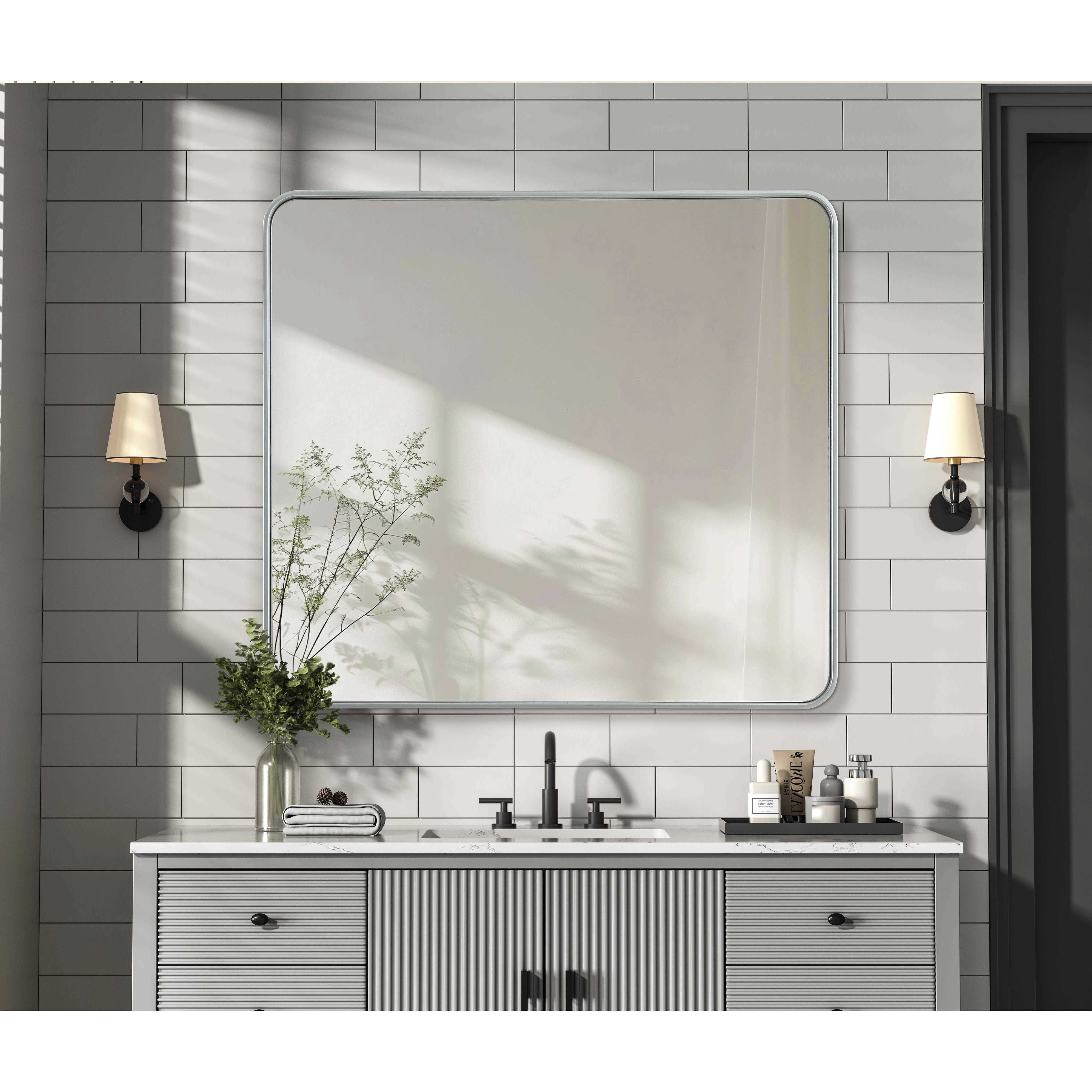 Remy 40 X 36 inch Silver Mirror