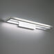 View LED 28 inch Brushed Aluminum Bath Vanity & Wall Light in 3500K, dweLED