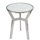 Anita 18.1 inch Silver and White Side Table