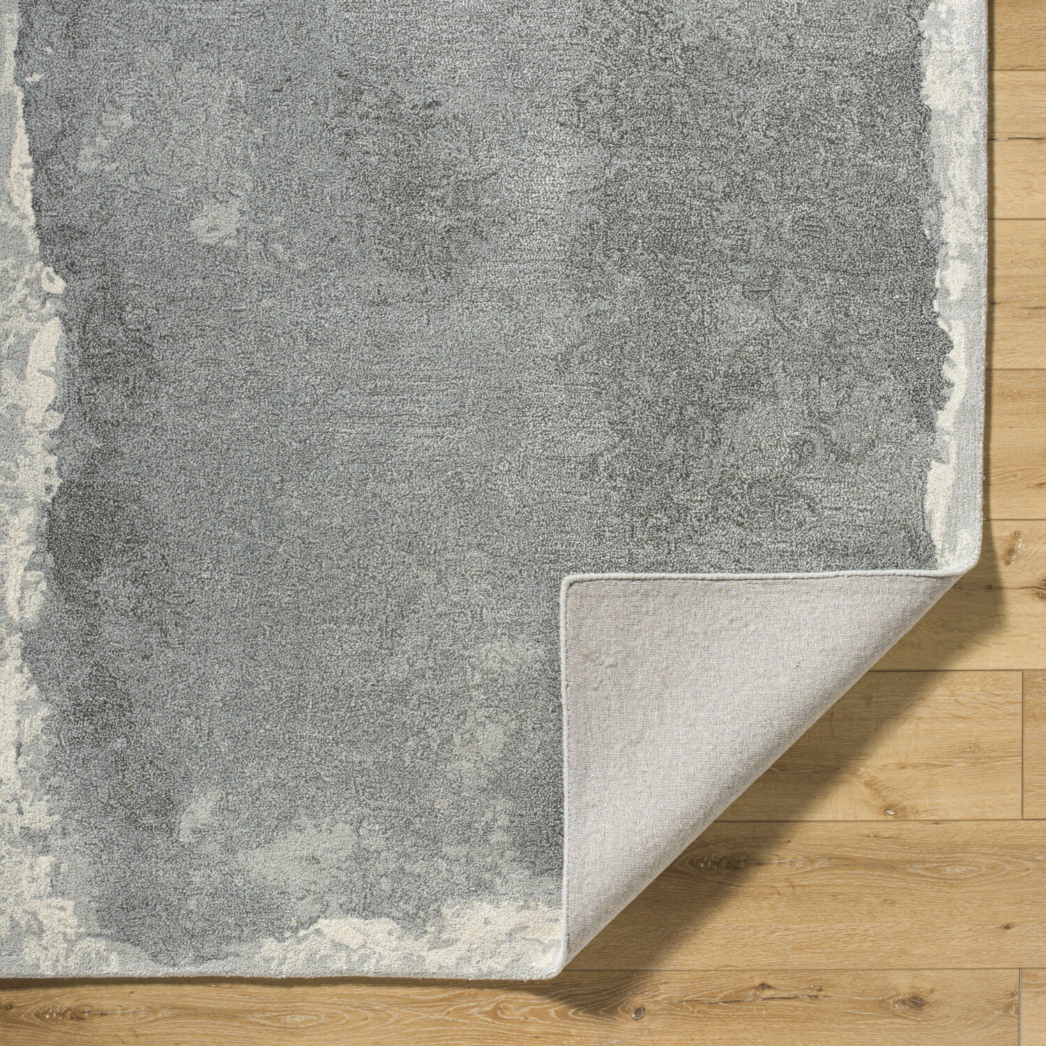Kavita 180 X 144 inch Grey / Sage / Metallic - Silver / Ash / Nickel Handmade Rug in 12 x 15
