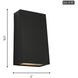 Sean Lavin Kakudo LED 10.5 inch Textured Black Outdoor Wall Lantern