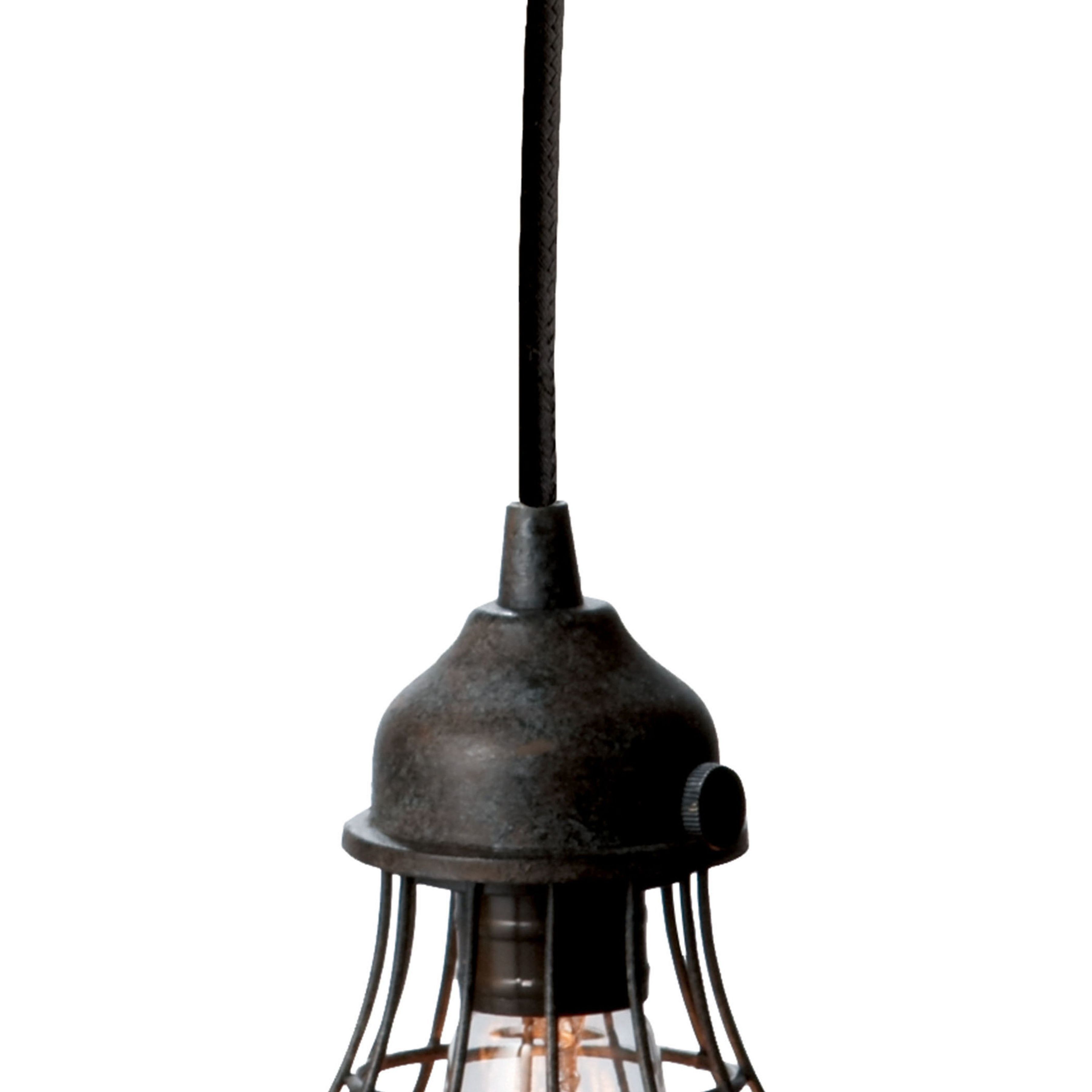 Wire 1 Light 6 inch Oil Rubbed Bronze Mini Pendant Ceiling Light