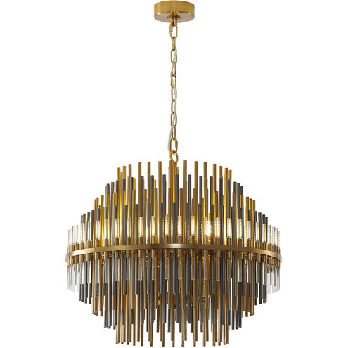Canada 6 Light 24 inch Brass Chandelier Ceiling Light