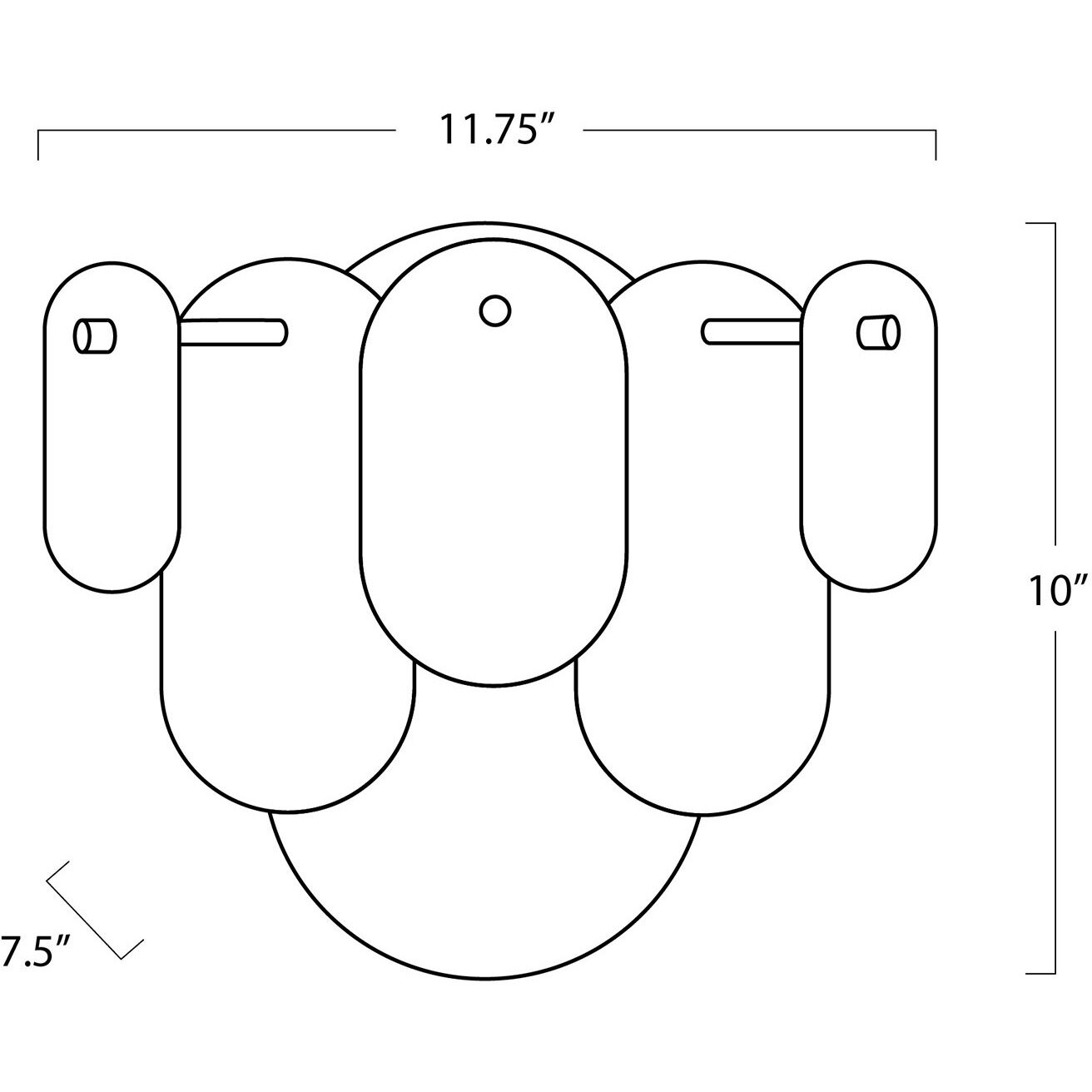 Echo 1 Light 11.75 inch Natural Brass Wall Sconce Wall Light