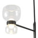 Sutton 36 inch Urban Bronze and Clear Glass Chandelier Ceiling Light