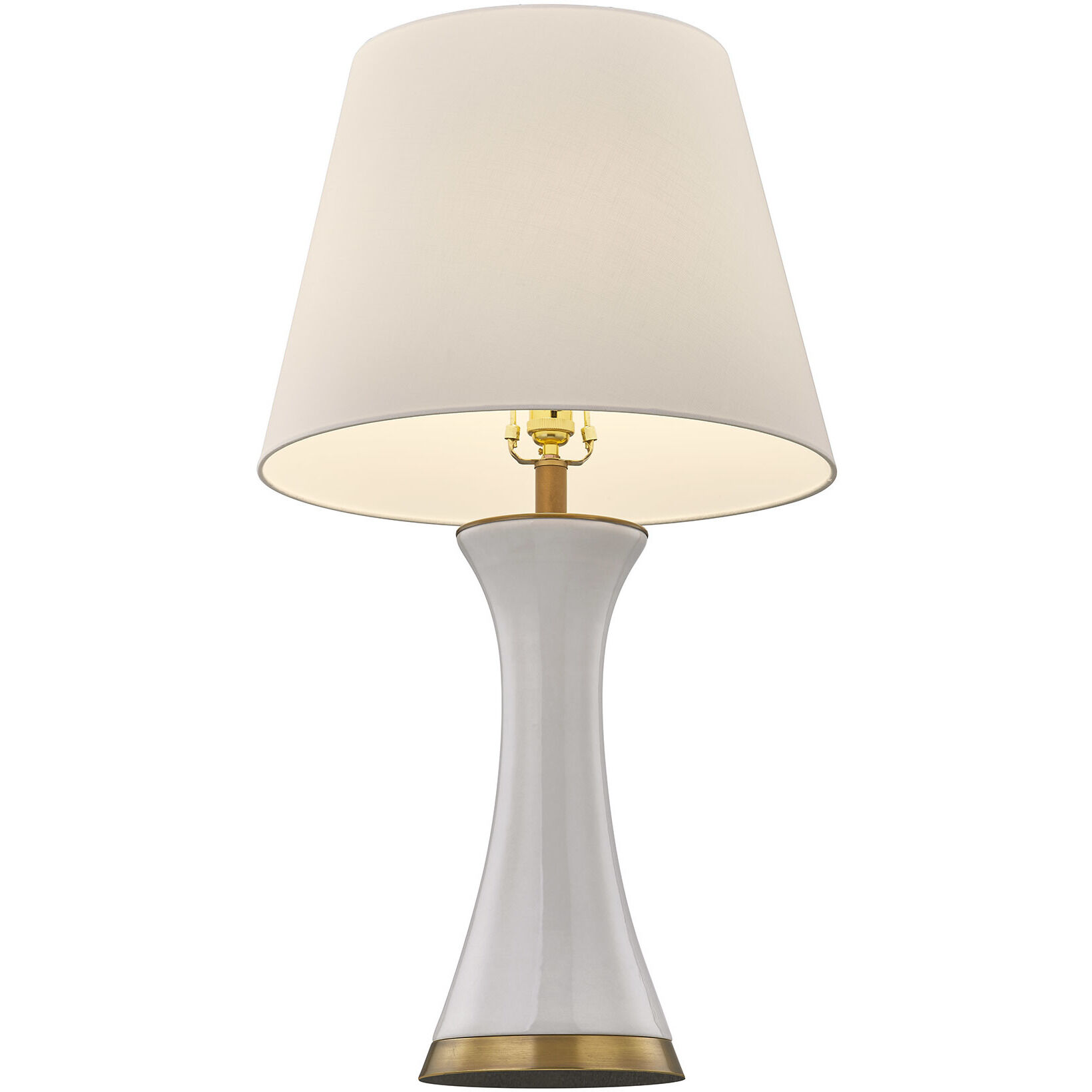 Dana 31.63 inch 100.00 watt White Table Lamp Portable Light, Coco & Dash