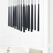 Sean Lavin Pylon LED Nightshade Black Chandelier Ceiling Light, Integrated LED