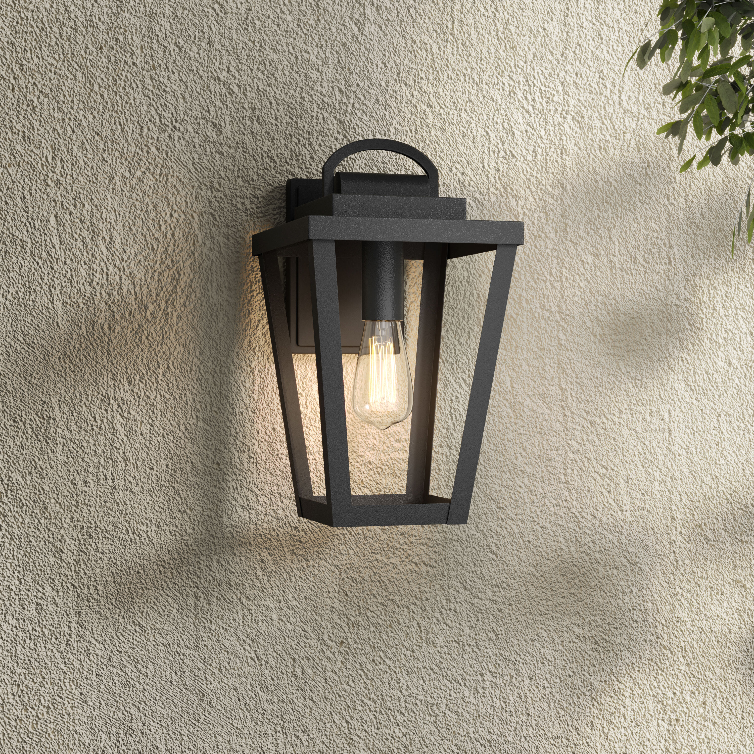 Brenwick 1 Light 13 inch Powder Coated Black Outdoor Wall Sconce