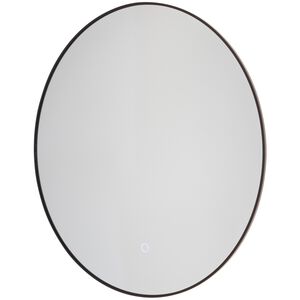 Reflections 31.5 X 31.5 inch Matte Black Wall Mirror