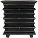 Ascona 30 X 28 inch Hand Rubbed Black Side Table