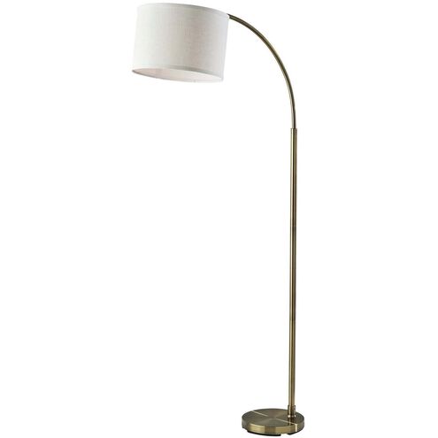 Jace 64 inch 100.00 watt Antique Brass Floor Lamp Portable Light