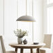Suzanne Kasler Elliot 1 Light 30 inch Portland Gray Pendant Ceiling Light, Grande