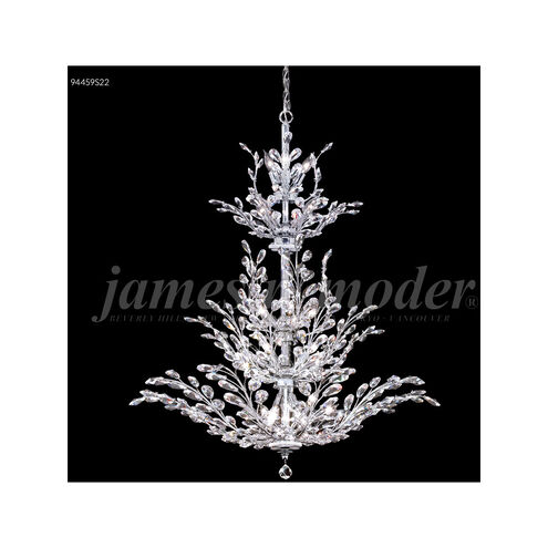 Florale 26 Light 38 inch Silver Large Entry Crystal Chandelier Ceiling Light, Large