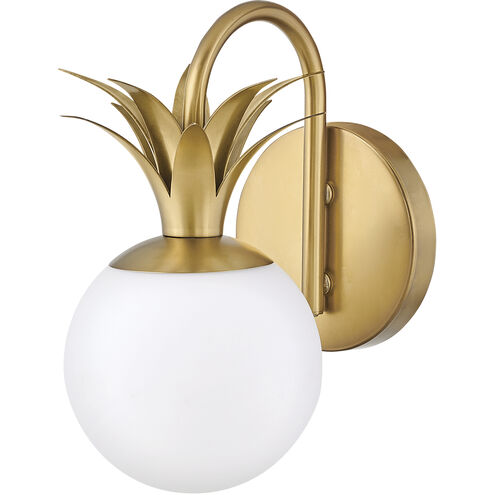 Palma 1 Light 8 inch Heritage Brass Vanity Light Wall Light