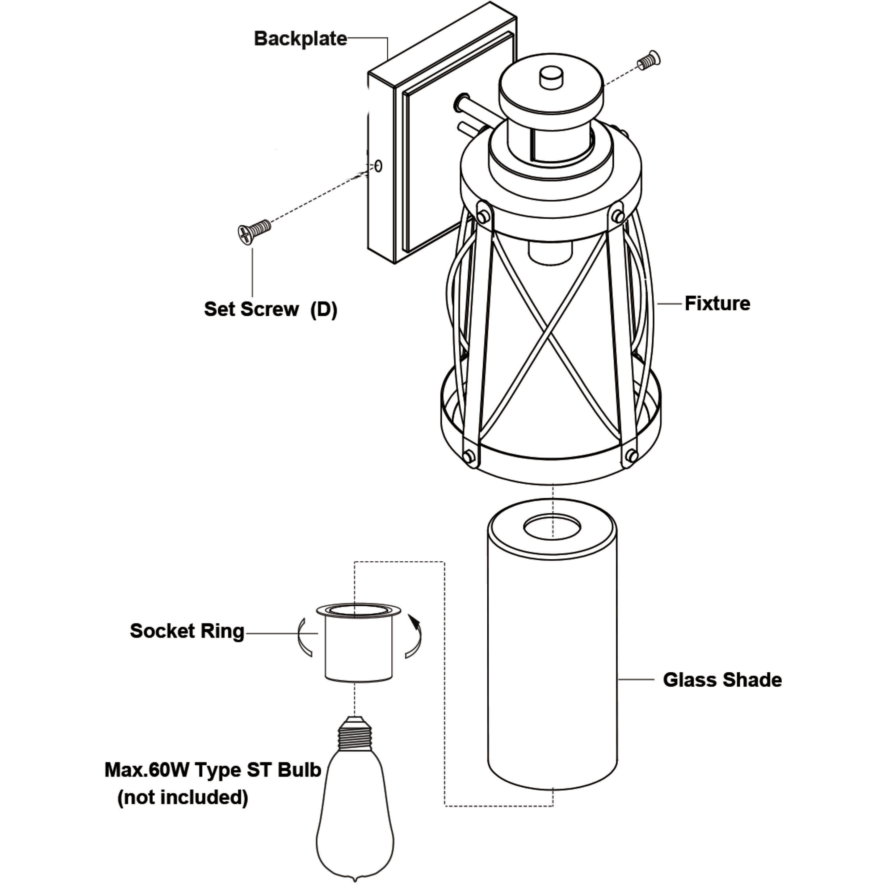 Harwood Oxidized Iron and Burnished Elm Outdoor Motion Sensor
