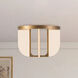 Anders 16.63 inch Vintage Brass Semi-Flush Mount Ceiling Light