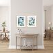 Florals Collection Blue Framed Art