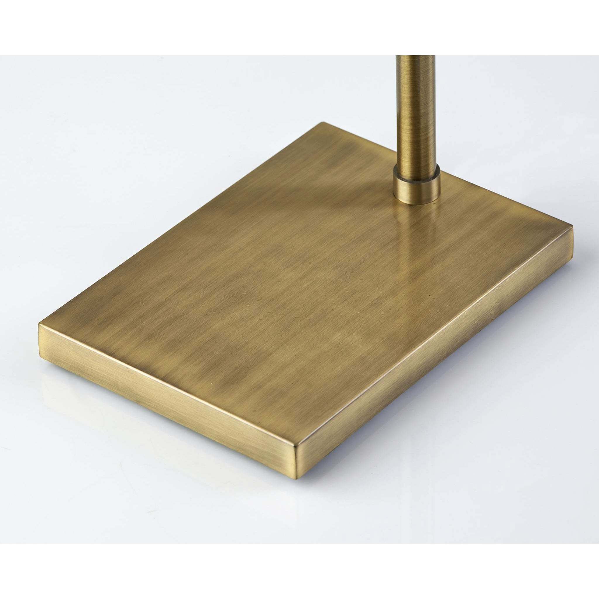 Dalton 62 inch 40.00 watt Antique Brass Floor Lamp Portable Light