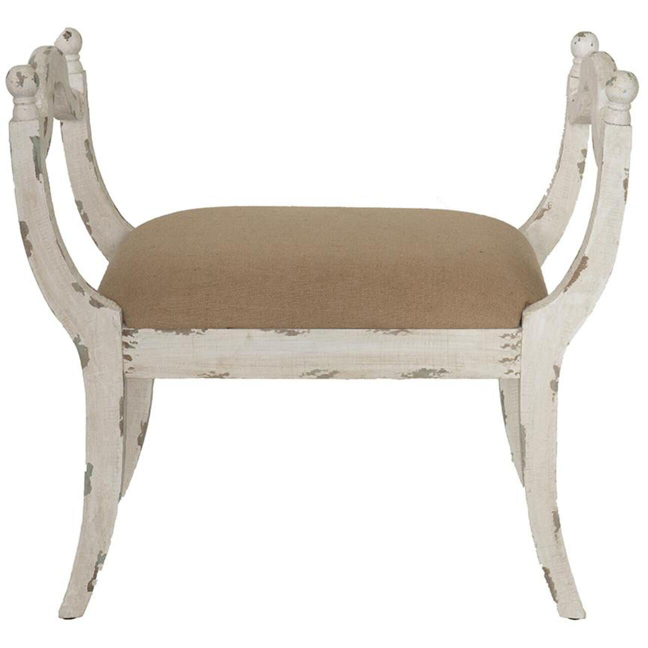 Anita White/Beige Bench