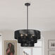 Acordia 6 Light 23 inch Black Pendant Chandelier Ceiling Light
