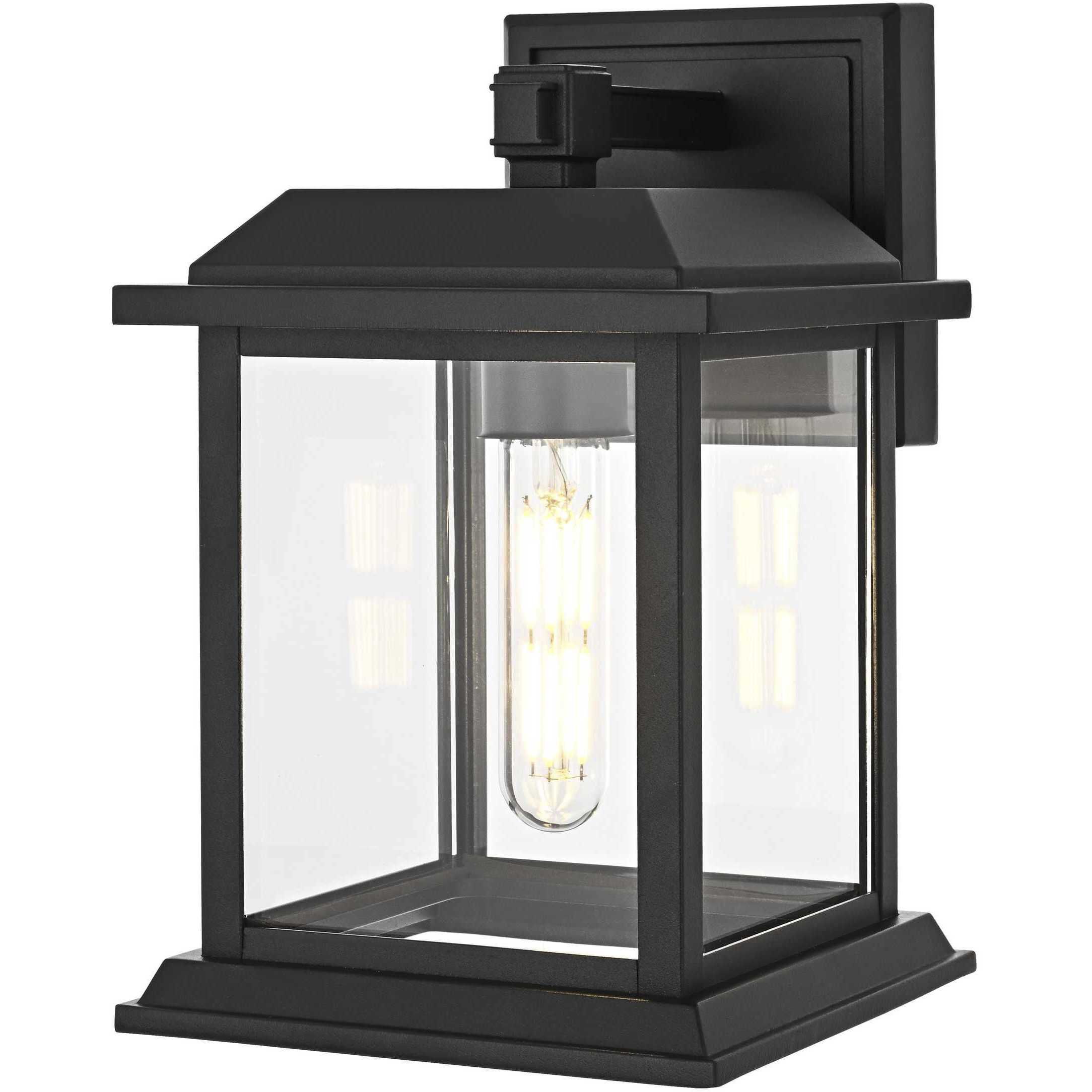 Araceli 1 Light 10 inch Black Outdoor Wall Sconce