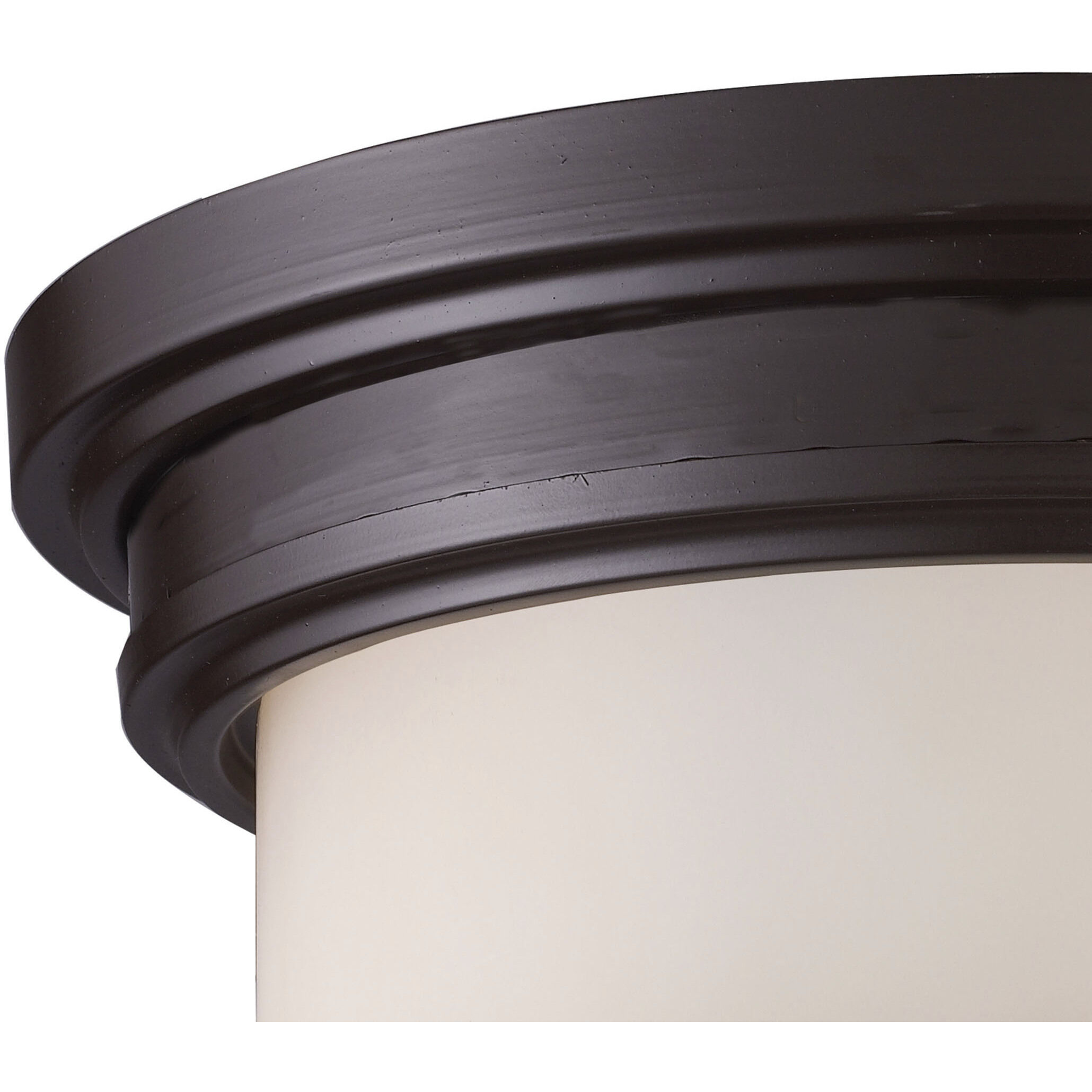 Flushmounts 2 Light 13 inch Oil Rubbed Bronze Flush Mount Ceiling Light