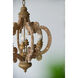 6-Light 6 Light 18 inch Natural Chandelier Ceiling Light