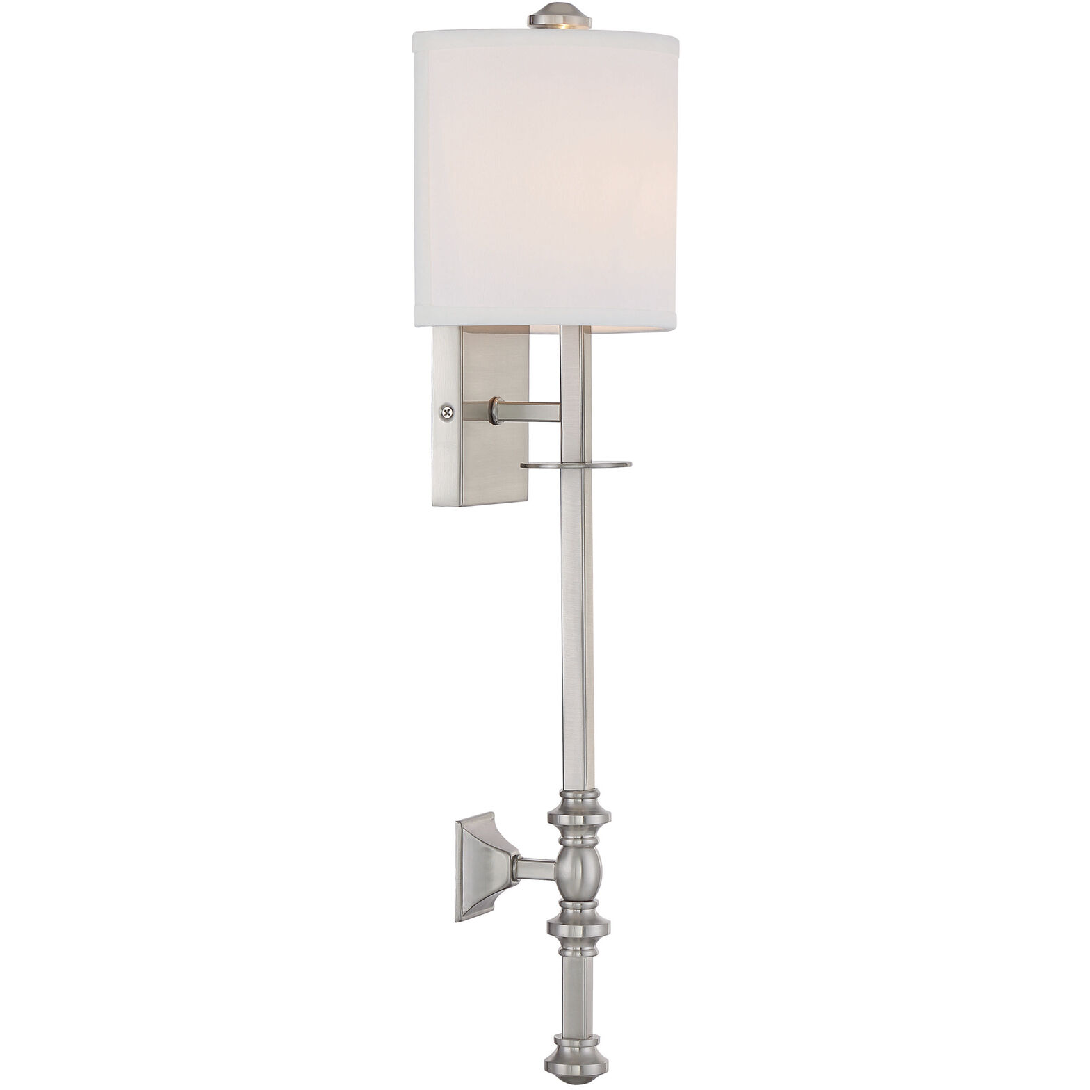 Devon 1 Light 7.5 inch Satin Nickel Wall Sconce Wall Light, Essentials
