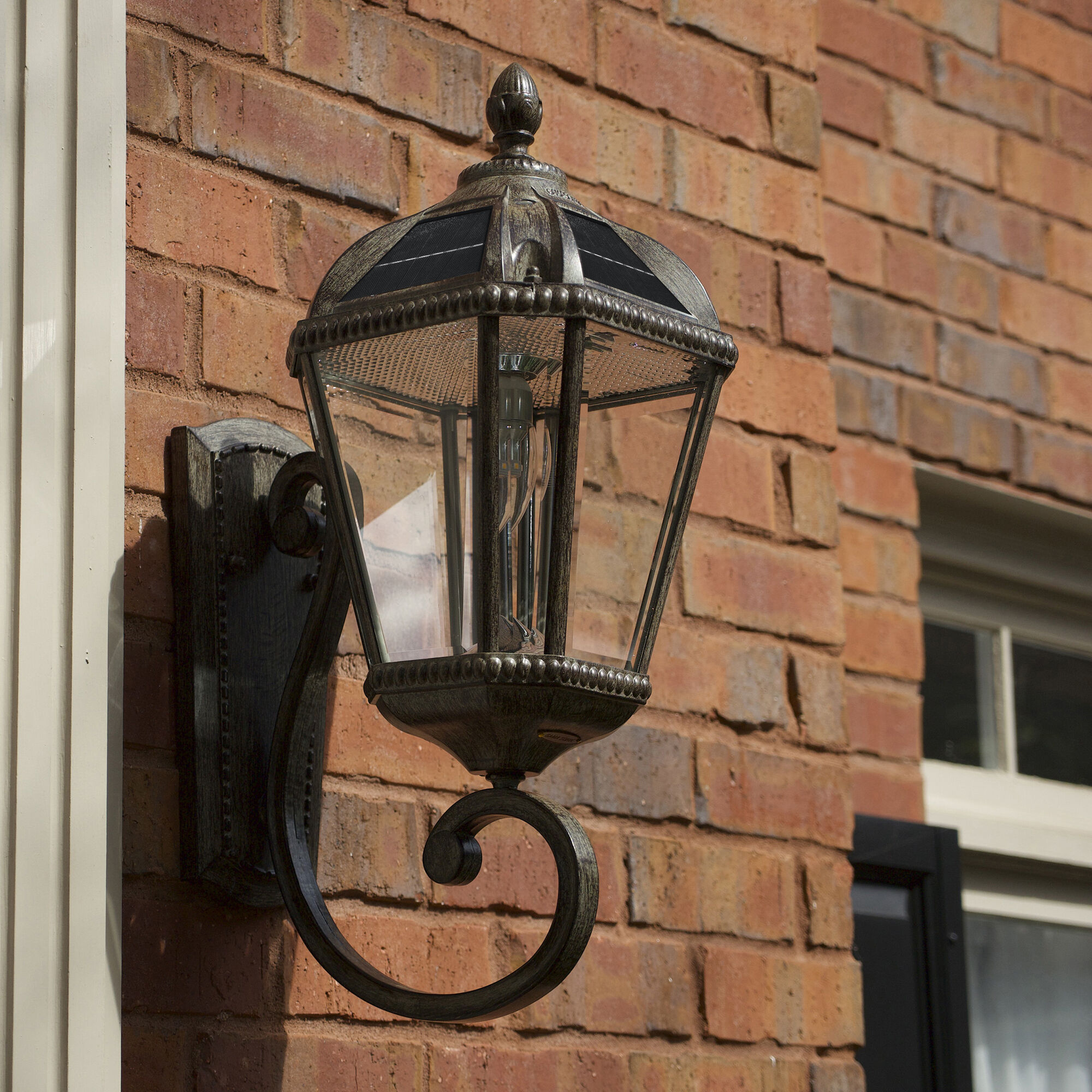 Royal LED 21 inch Weathered Bronze Outdoor Wall Sconce, Solar