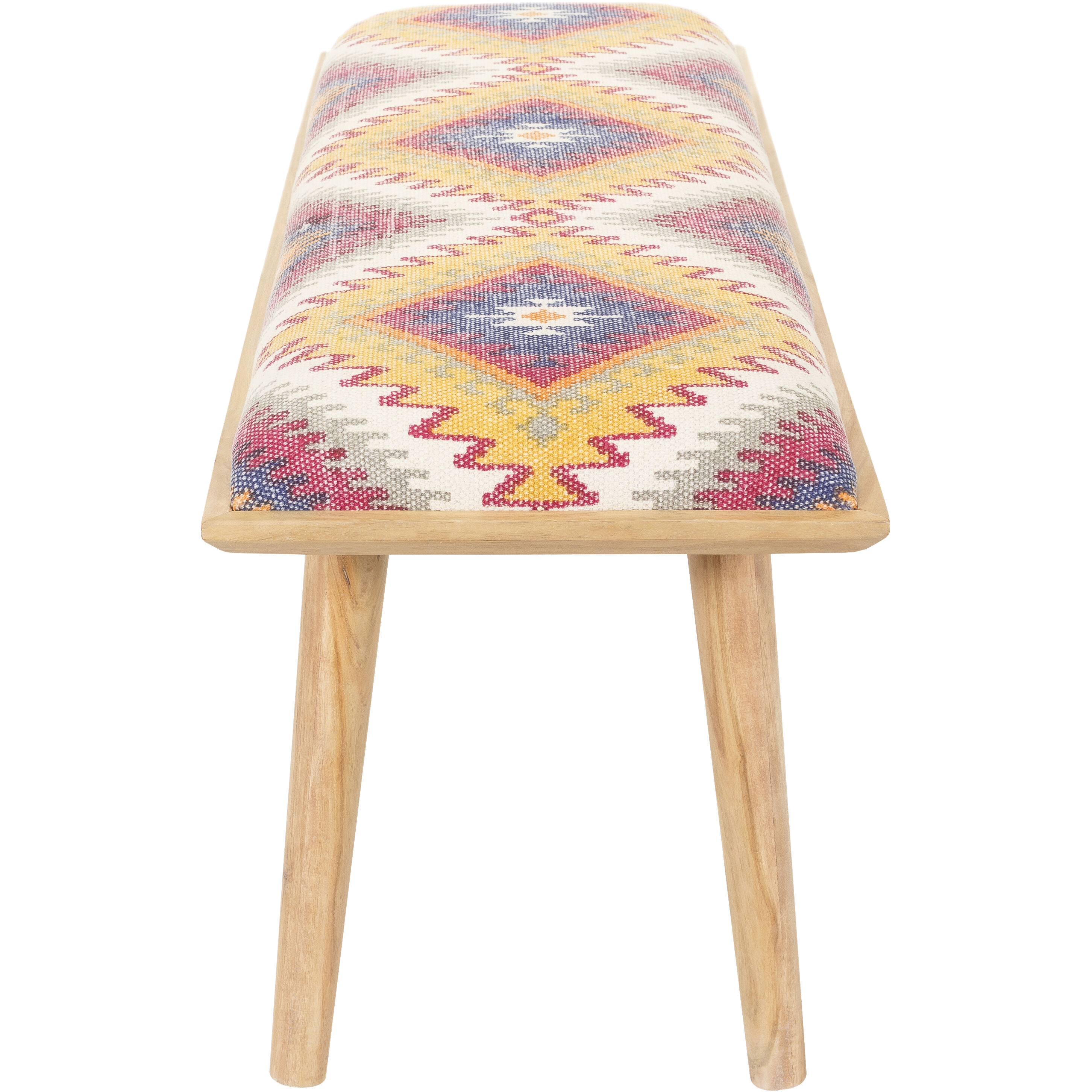 Aegeus Navy Upholstered Bench