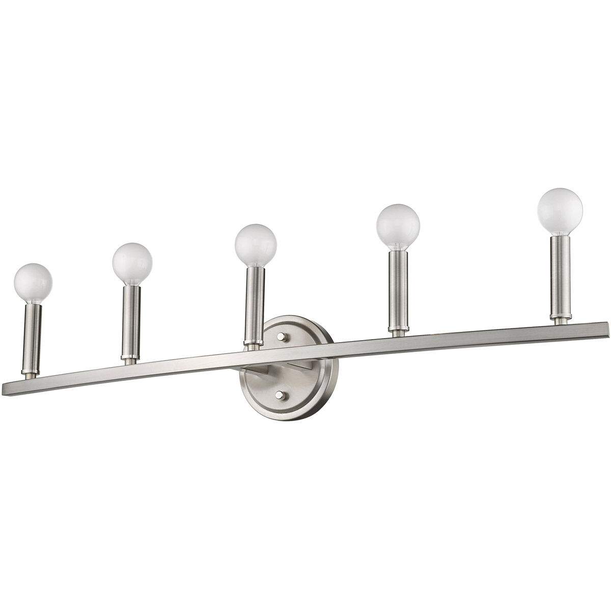 Sawyer 5 Light 32 inch Satin Nickel Vanity Light Wall Light