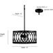 Arelyn 2 Light 13 inch Matte Black Indoor Pendant Ceiling Light