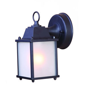 Builder's Choice 1 Light 9 inch Matte Black Exterior Wall Mount