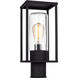 Vado 1 Light 15 inch Black Post Lantern