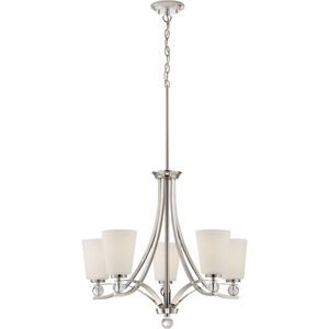 Connie 5 Light 26 inch Polished Nickel Chandelier Ceiling Light