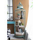 Charlotte 66.5 X 26 X 24 inch Green/Brown Shelf